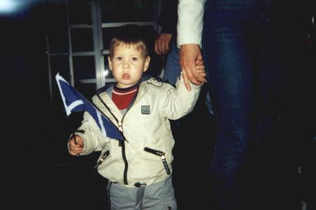 Do you think this young Croatian will remember Scotlands visit to Zagreb