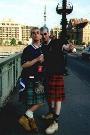 Skids and Mike near Charles Bridge