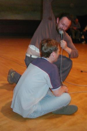 Rob gets his orders and gets prepared for the wrestle