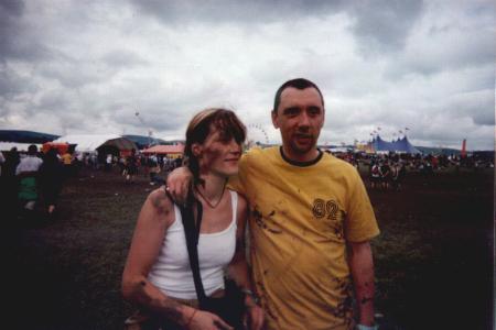 Me an Nic clarted in mud
